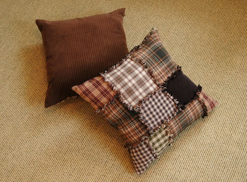 Ragged Flannel Pillow